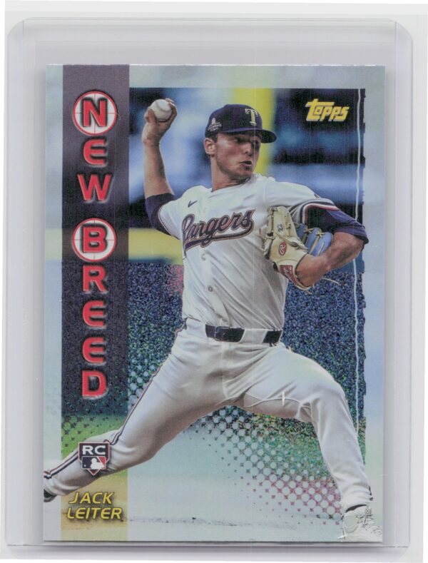 2024 Topps Archives Jack Leiter RC #99NB-23 Rangers 1999 Topps New Breed