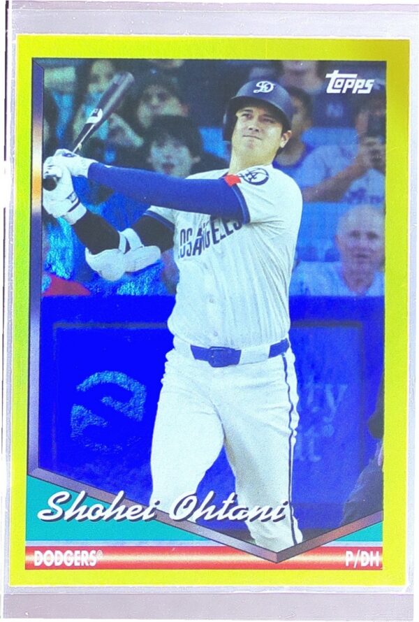 2024 Topps Archives Shohei Ohtani Yellow Foilboard #250 Dodgers
