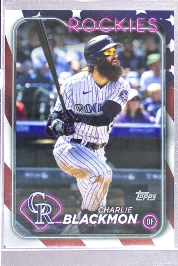 2024 Topps Charlie Blackmon Independence Day /76 #431 Rockies