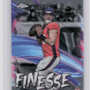 2024 Topps Chrome Bo Nix RC F-4 Broncos Finesse