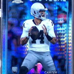2024 Topps Chrome Carter Bradley Prism Refractor RC #272 Raiders