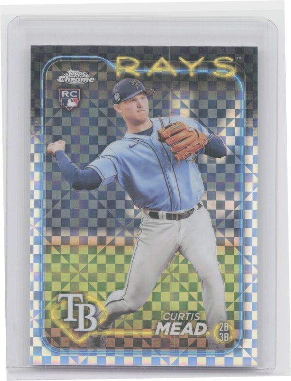 2024 Topps Chrome Curtis Mead X Fractors #209 Rays