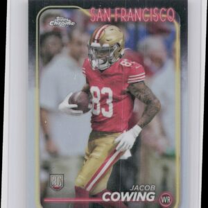 2024 Topps Chrome Jacob Cowing RC 285 49ers