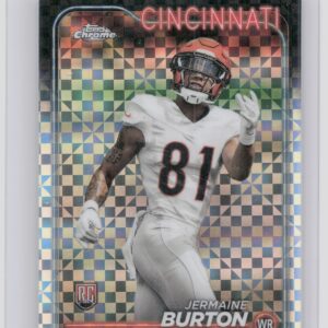 2024 Topps Chrome Jermaine Burton X Fractor RC #240 Bengals