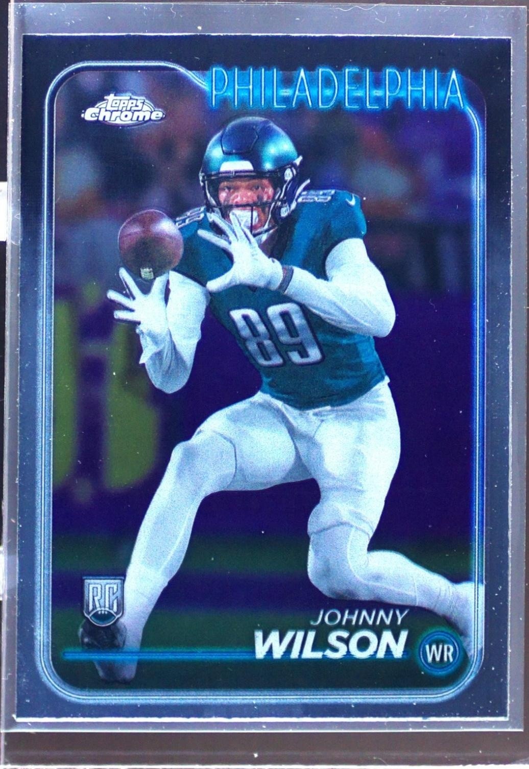 2024 Topps Chrome Johnny Wilson RC #231 Eagles
