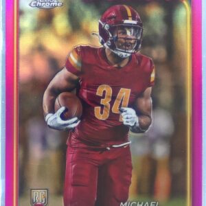 2024 Topps Chrome Michael Wiley Pink Refractor RC #300 Commanders