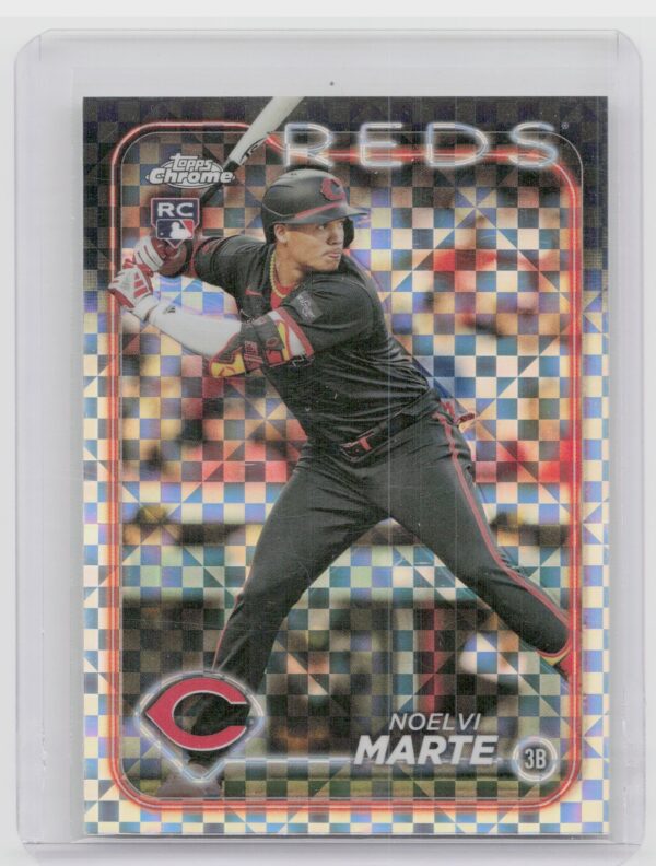 2024 Topps Chrome Noelvi Marte X Fractors RC #177 Reds