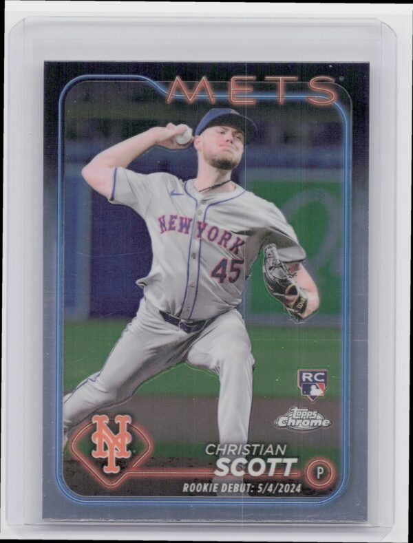 2024 Topps Chrome Update Christian Scott RC #USC110 Mets