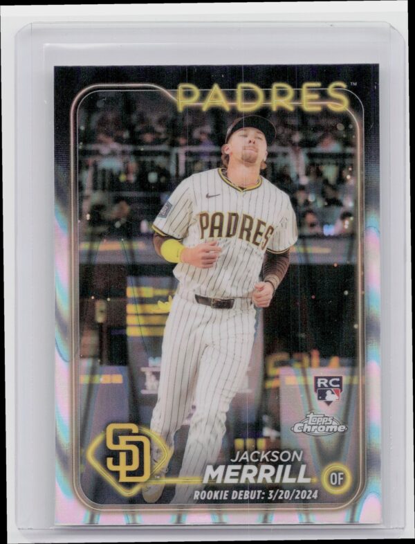 2024 Topps Chrome Update Jackson Merrill RayWave Refractors #USC57 Padres