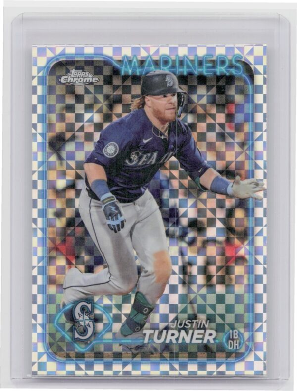 2024 Topps Chrome Update Justin Turner X Fractors #USC84 Mariners