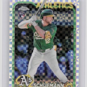 2024 Topps Chrome Update Max Schuemann X Fractors RC #USC42 Athletics