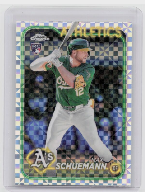 2024 Topps Chrome Update Max Schuemann X Fractors RC #USC42 Athletics
