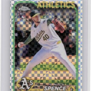 2024 Topps Chrome Update Mitch Spence X Fractors RC #USC166 Athletics