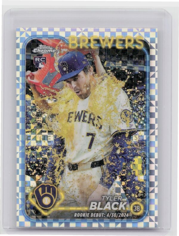 2024 Topps Chrome Update Tyler Black X Fractors RC #USC124 Brewers