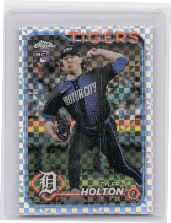 2024 Topps Chrome Update Tyler Holton X Fractors RC #USC192 Tigers
