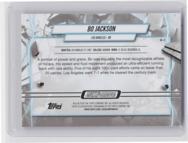 2024 Topps Composite Bo Jackson Grounded RG-17 Raiders - Image 3