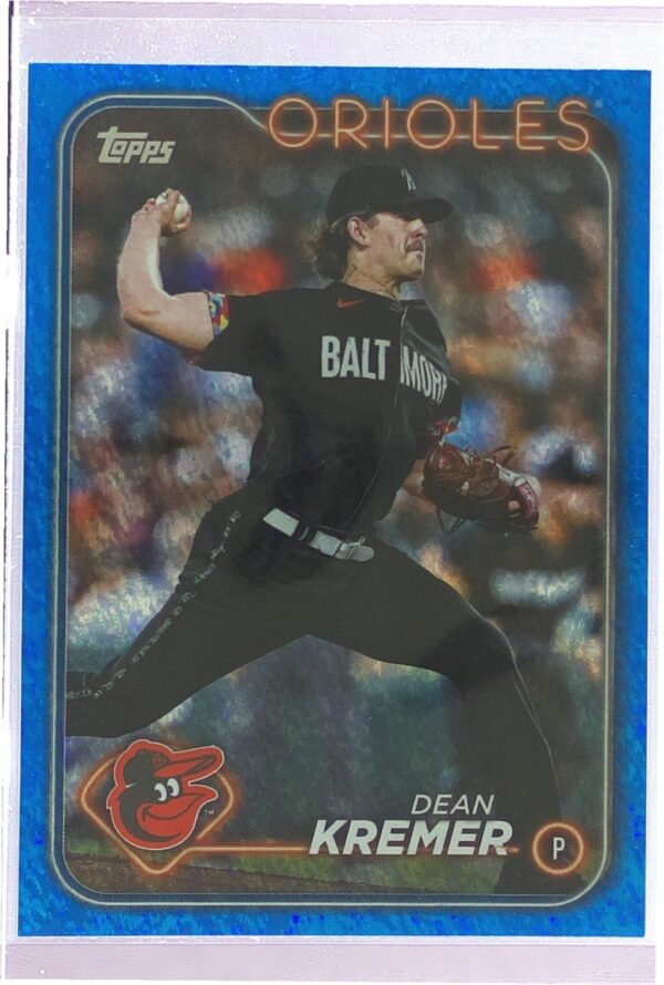 2024 Topps Dean Kremer Blue Holofoil /999 #336 Orioles