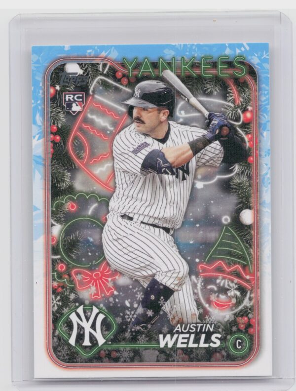 2024 Topps Holiday Austin Wells RC #H2 Yankees