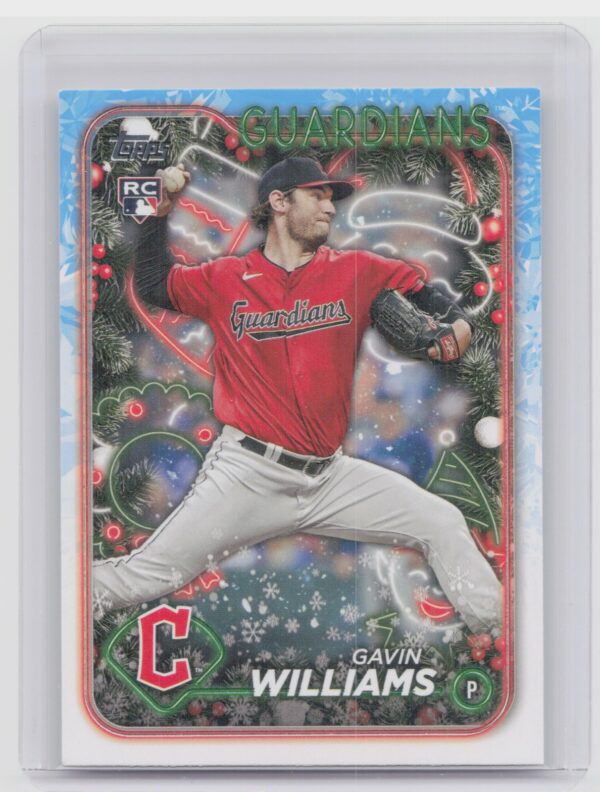 2024 Topps Holiday Gavin Williams RC #H173 Guardians