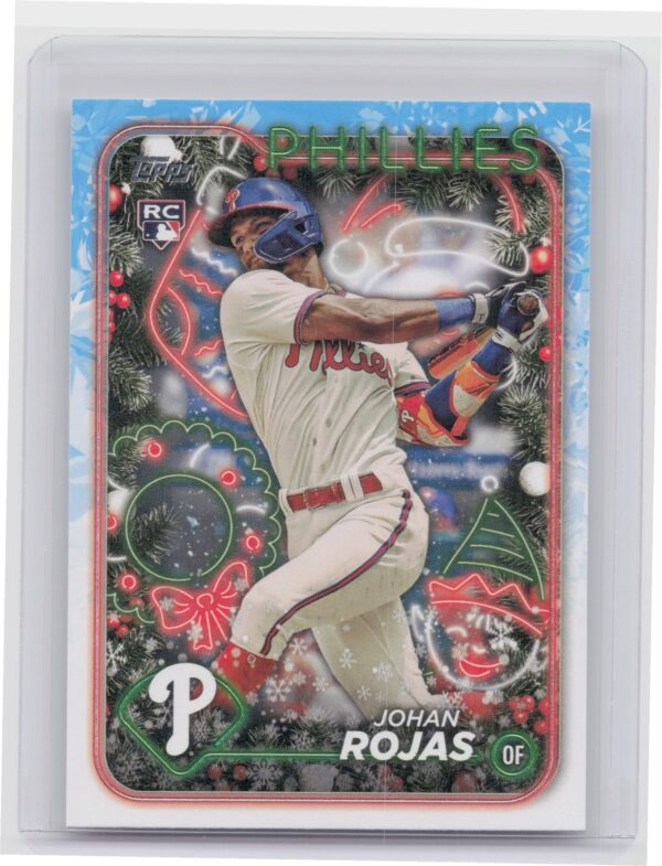 2024 Topps Holiday Johan Rojas Rookie H180 Phillies