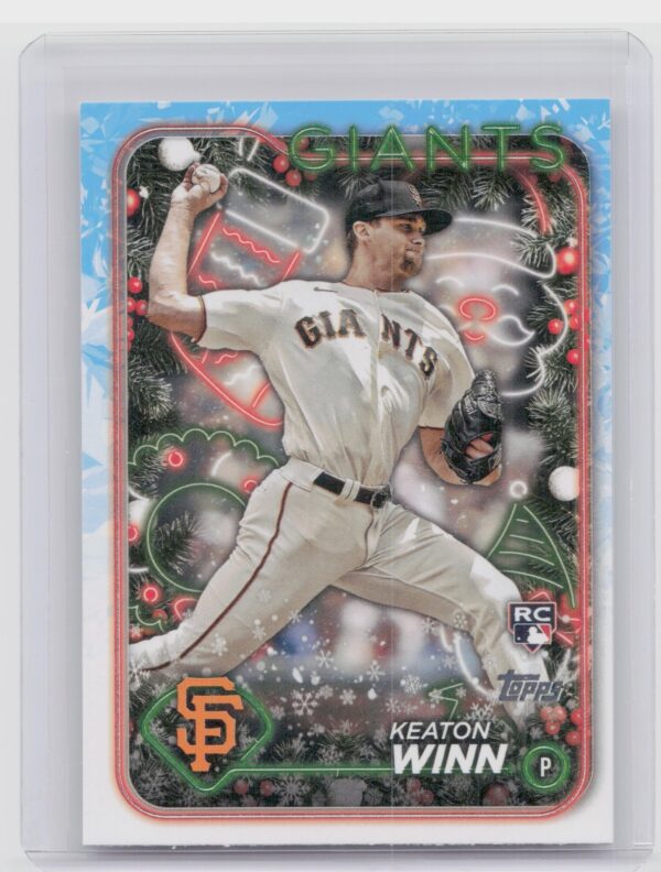 2024 Topps Holiday Keaton Winn Rookie H164 Giants