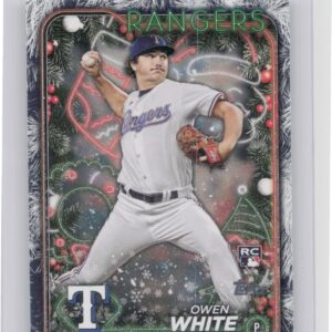 2024 Topps Holiday Owen White Holiday Tree #H143 Rangers
