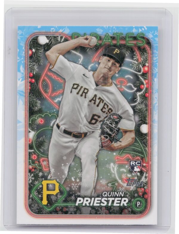 2024 Topps Holiday Quinn Priester Rookie Pirates