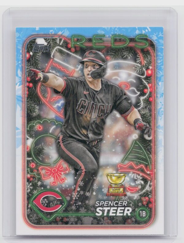 2024 Topps Holiday Spencer Steer #H112 Reds