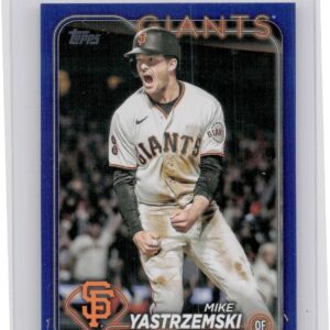 2024 Topps Mike Yastrzemski Royal Blue #124 Giants