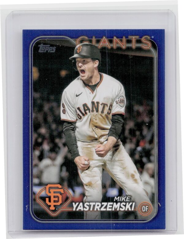 2024 Topps Mike Yastrzemski Royal Blue #124 Giants