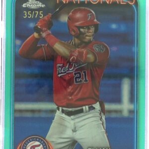 2024 Topps Pro Debut Elijah Green /75 #PDC-66 Nationals Chrome Aqua Refractor