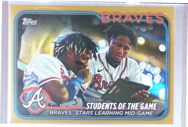 2024 Topps Students of the Game: Braves Stars Learning Mid-Game Gold /2024 #70