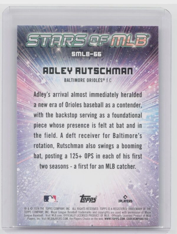 2024 Topps Update Adley Rutschman #SMLB-66 Orioles Stars of MLB - Image 3