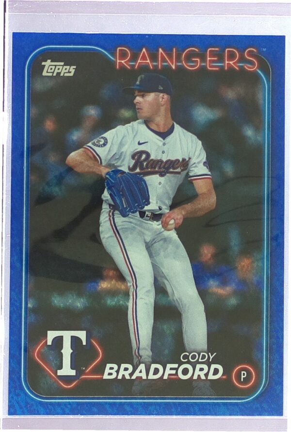 2024 Topps Update Cody Bradford Blue Holofoil /999 #US331 Rangers