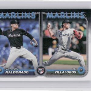 2024 Topps Update Eli Villalobos  / Anthony Maldonado RC #US305 Marlins