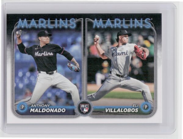 2024 Topps Update Eli Villalobos  / Anthony Maldonado RC #US305 Marlins