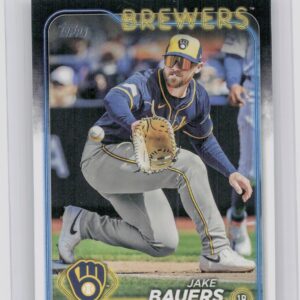 2024 Topps Update Jake Bauers Rainbow Foil #US206 Brewers
