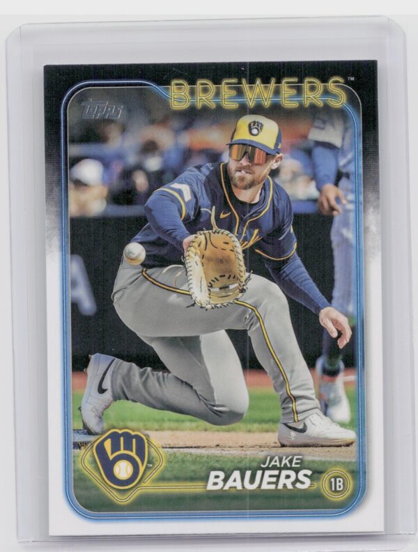 2024 Topps Update Jake Bauers Rainbow Foil #US206 Brewers