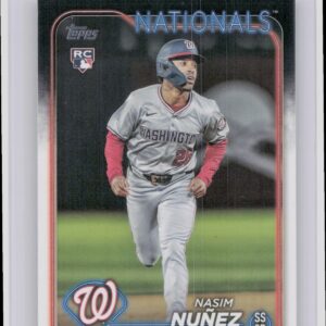 2024 Topps Update Nasim Nunez RC #US267 Nationals