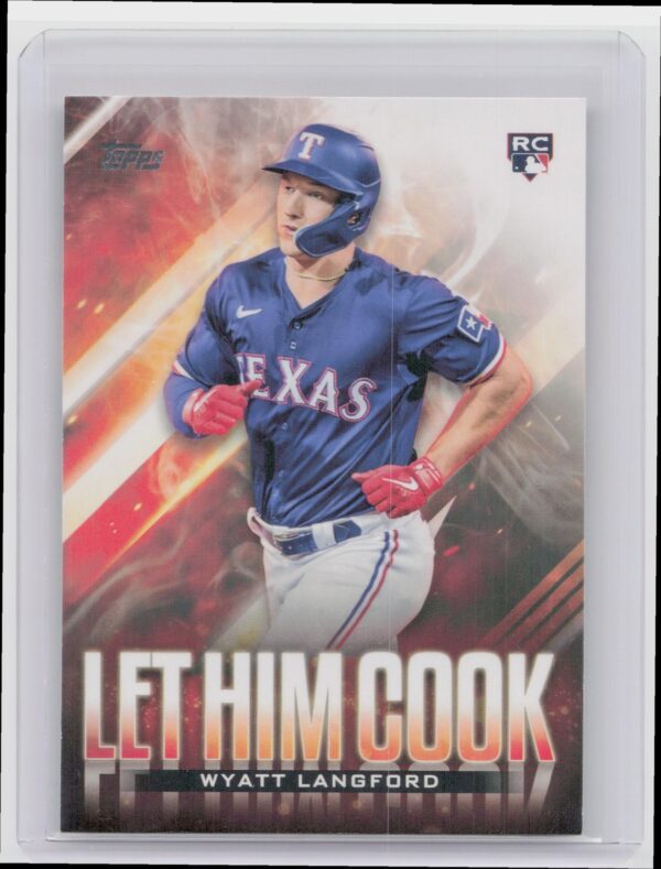 2024 Topps Update Wyatt Langford RC #LHC-23 Rangers Let Him Cook