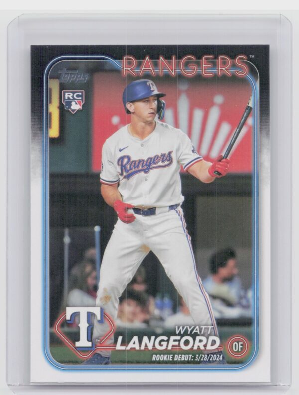 2024 Topps Update Wyatt Langford #US341 Rangers