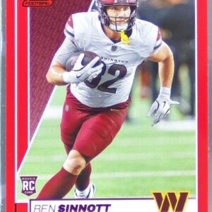 2024 Zenith Ben Sinnott No Huddle RC #107 Commanders