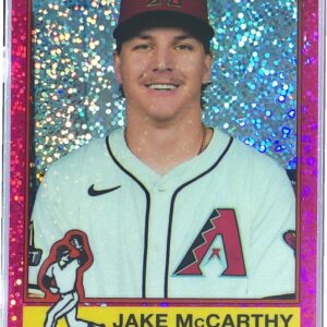 2025 Heritage Jake McCarthy Chrome Pink Sparkle Refractor #473 Diamondbacks