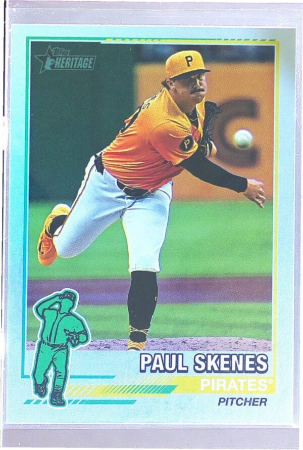 2025 Heritage Paul Skenes #76R-7 Pirates 1976 Redefined Holographic