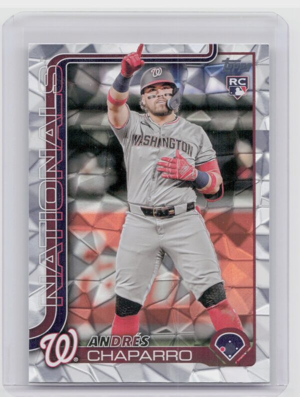 2025 Topps Andres Chaparro Diamante Foil #167 Nationals