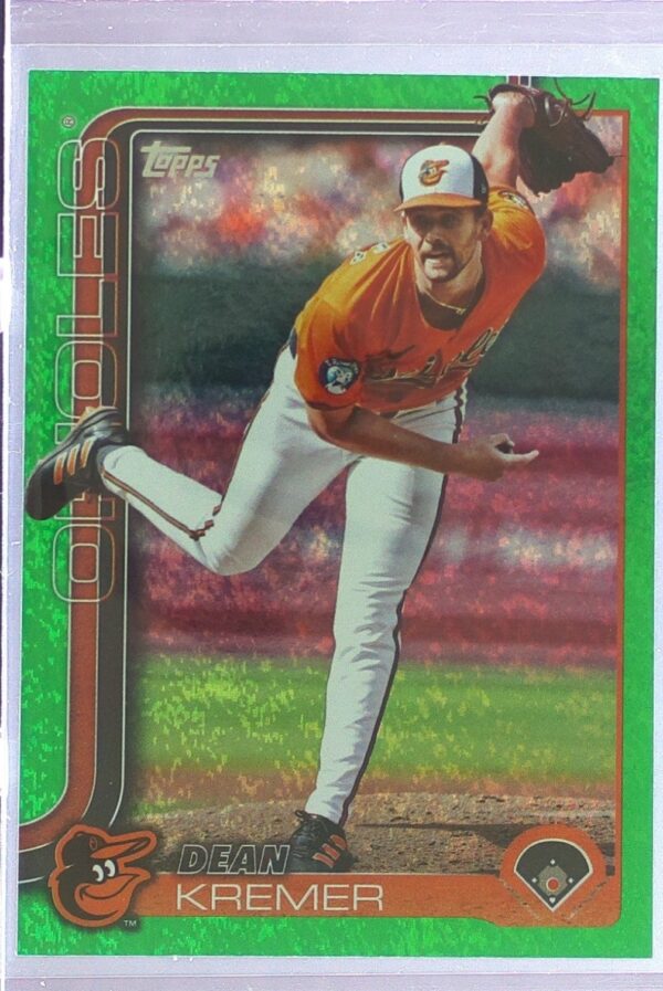 2025 Topps Dean Kremer Green Foil /99 #563 Orioles