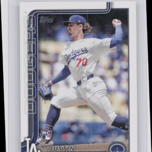 2025 Topps Justin Wrobleski RC #204 Dodgers