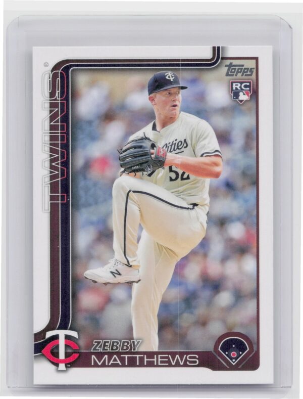 2025 Topps Zebby Matthews RC #283 Twins