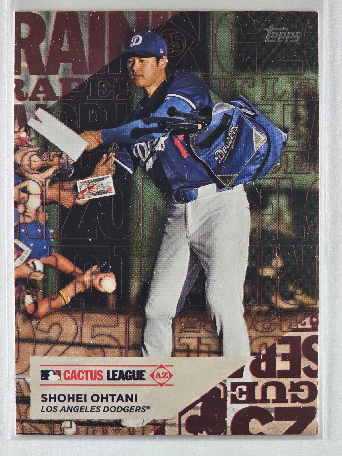 Shohei Ohtani 2025 Topps Series 1 Cactus League insert Dodgers #TG-11