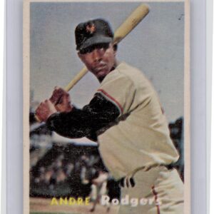 1957 Topps Andre Rodgers RC #377 Giants
